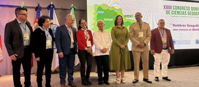María José Rincón, ponente en el XXIII Congreso Dominicano de Ciencias Geográficas